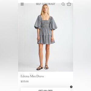 Black and White Gingham Dress